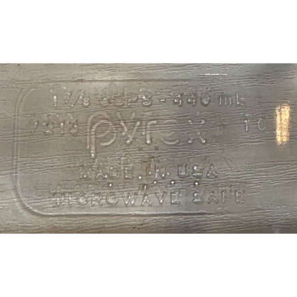 Pyrex Glass Food Storage Container With Red Lid 1.75 Cups 440ml Made In USA Micr - Picture 4 of 7